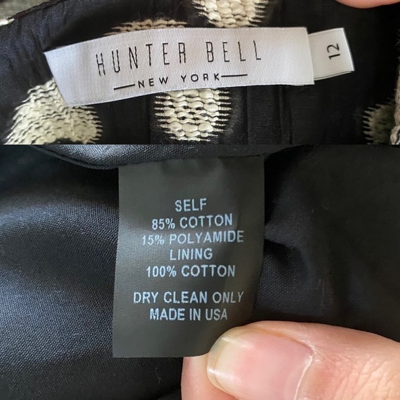 Hunter Bell Skirt London Flounce Flared Jacquard Mini Onyx Cheetah 12 NWT - Picture 3 of 8